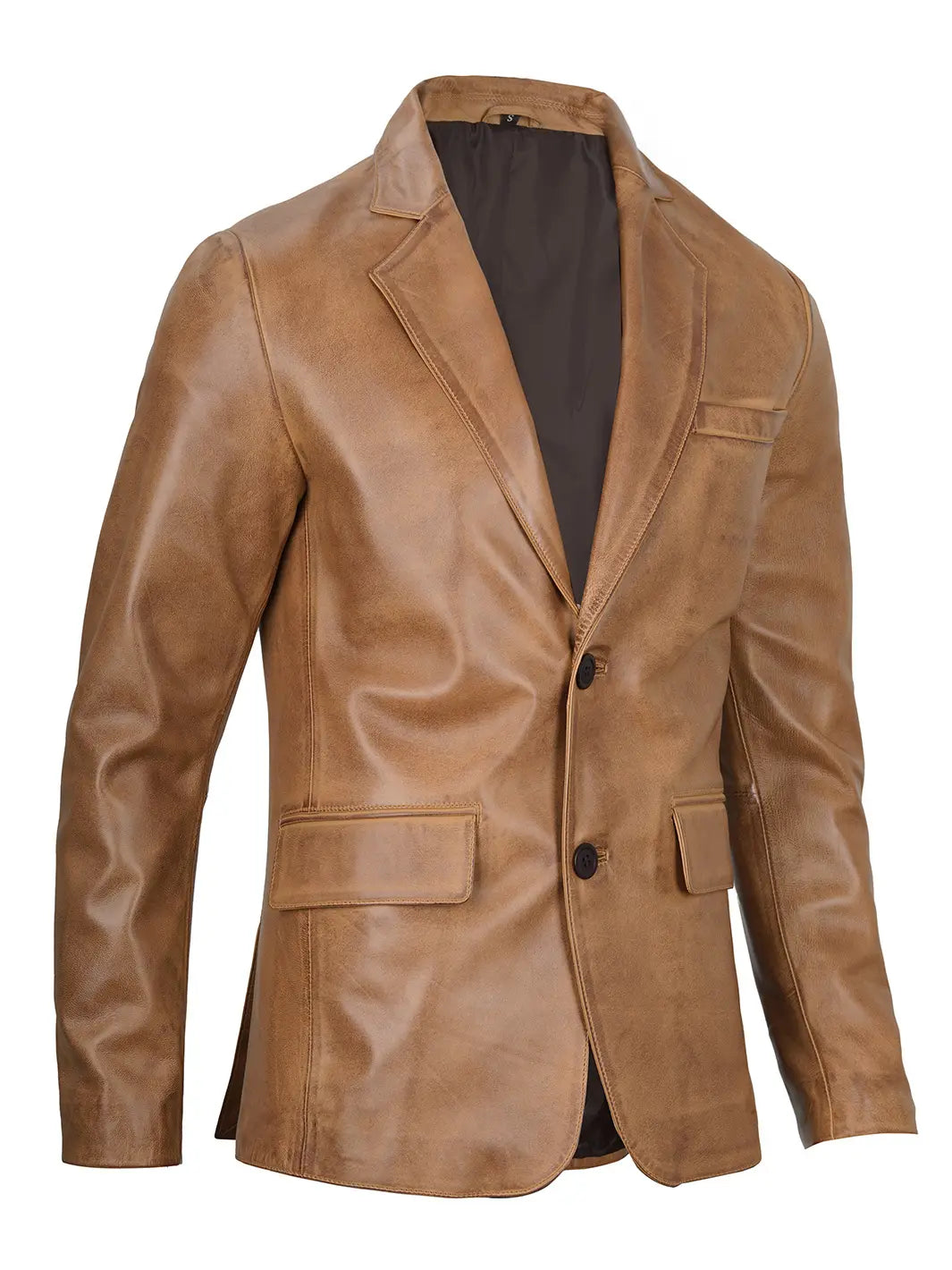 Blazer en cuir pour homme