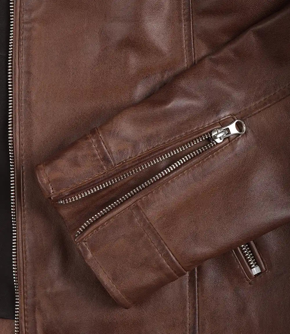 Veste en cuir Café Racer