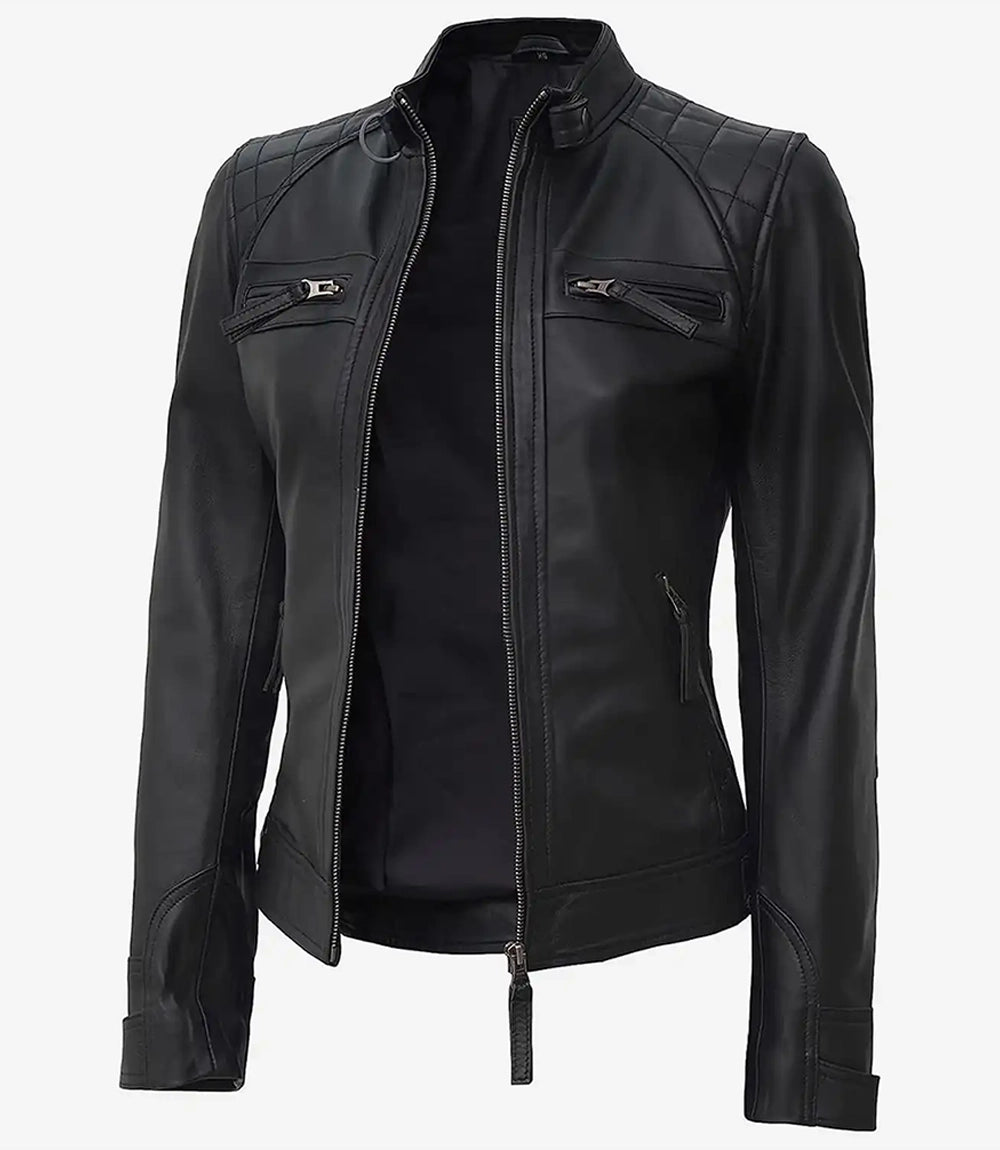 Blouson Cuir Femme