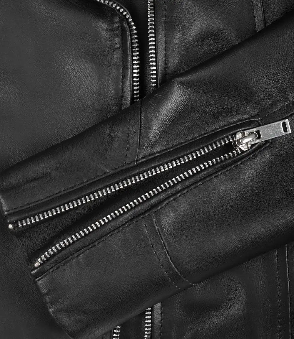 Ninfa Blouson En Cuir Femme