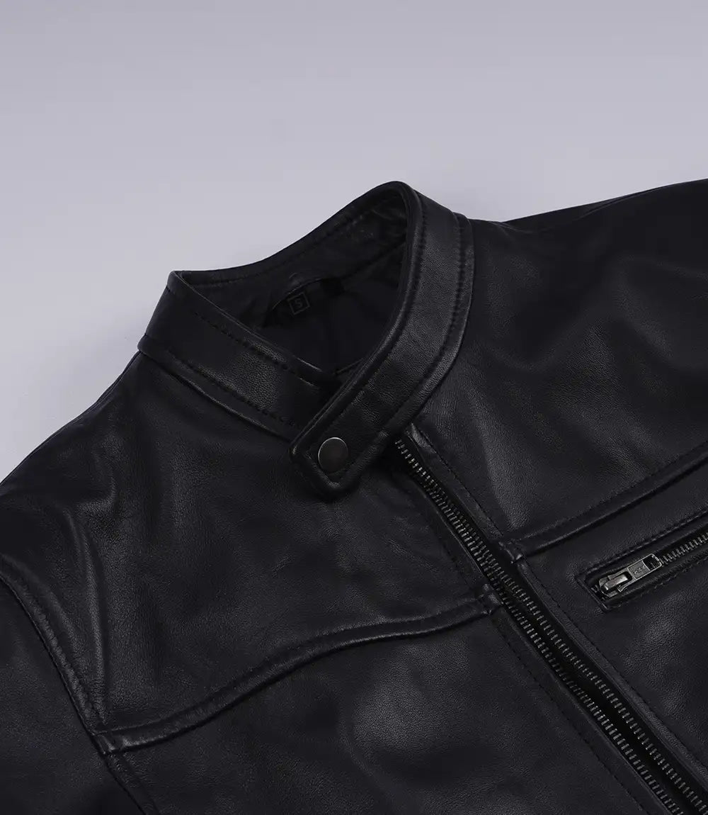 Bickford Veste De Motard en Cuir pour Homme