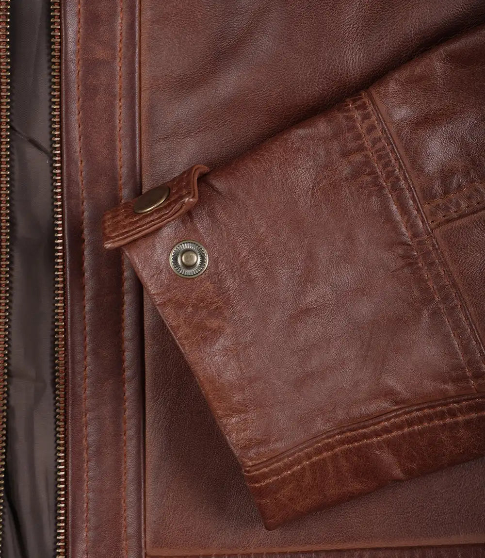 brown leather jacket mens