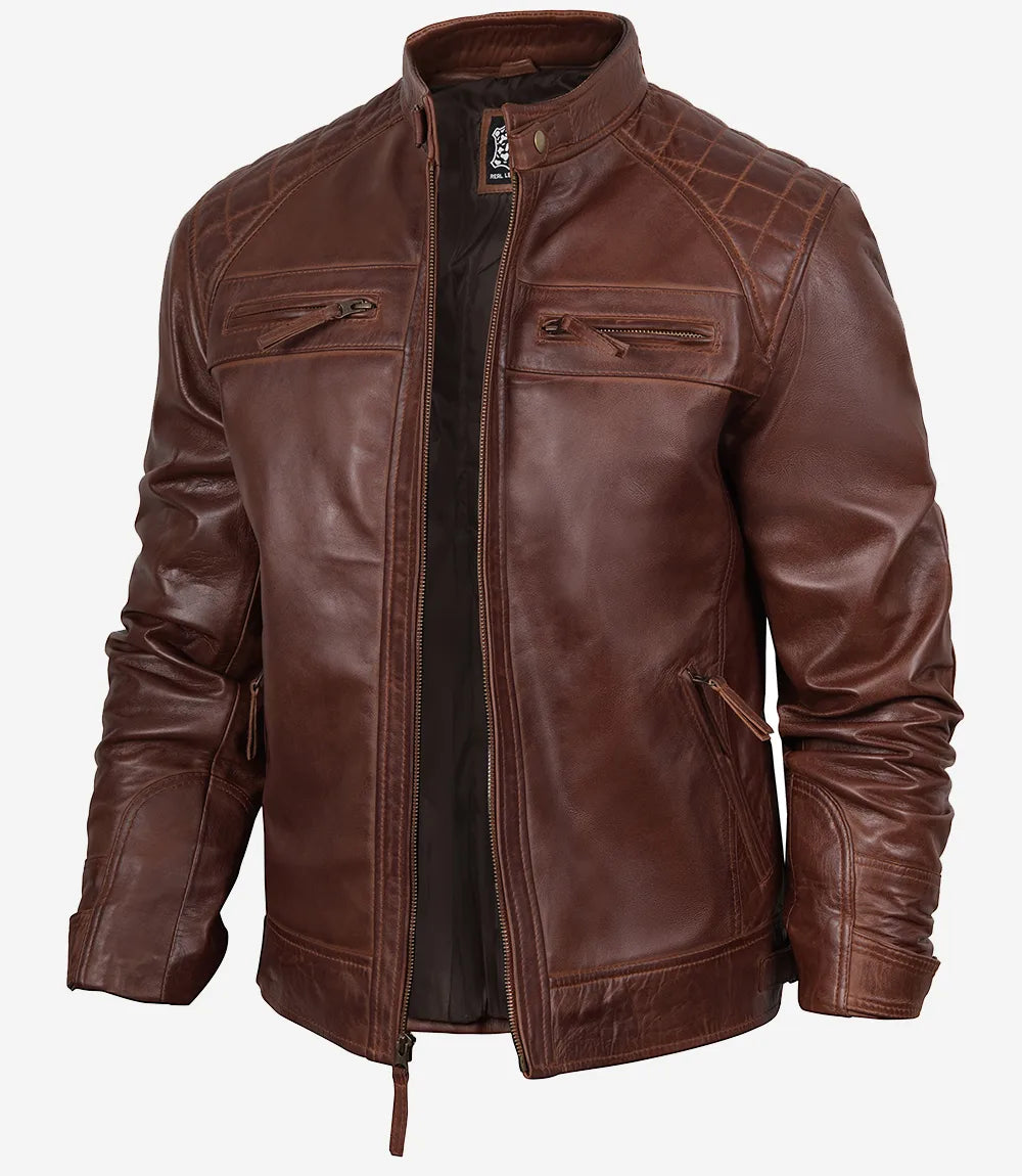 veste café racer pour homme